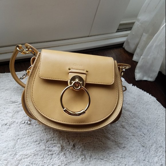 Chloe Tess handbag, small, in natural leather - Picture 6 of 9